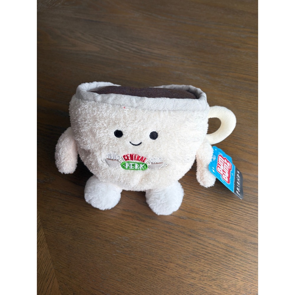 BumBumz Friends Central Perk Coffee Cup Plush Russ 7.5 Inch NWT